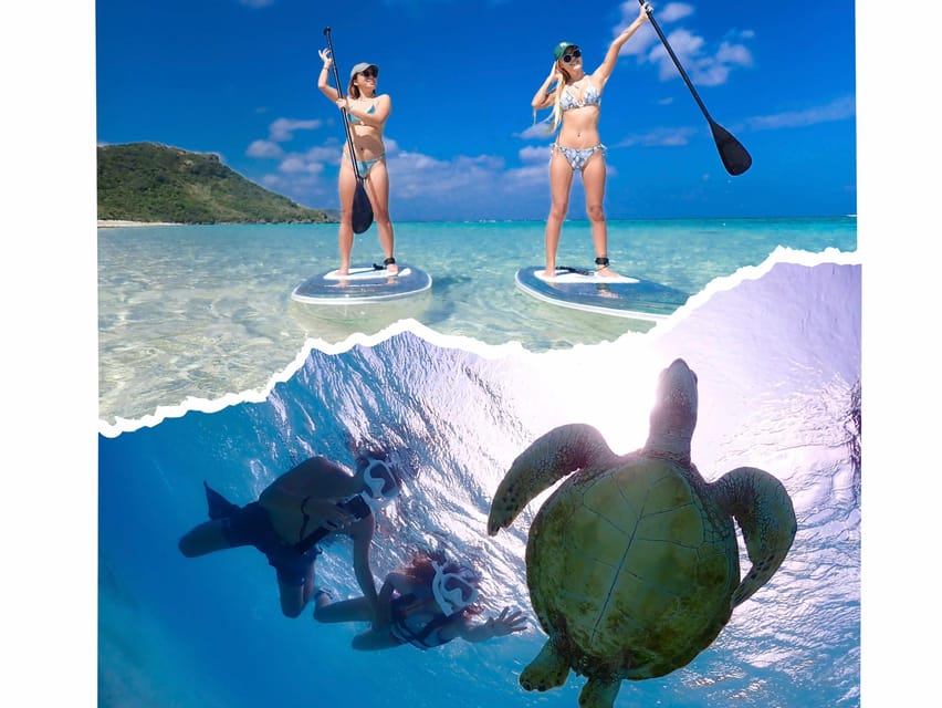 宮古島：プライベート クリアSUP＆ウミガメとのシュノーケリング（ドローン撮影付き）