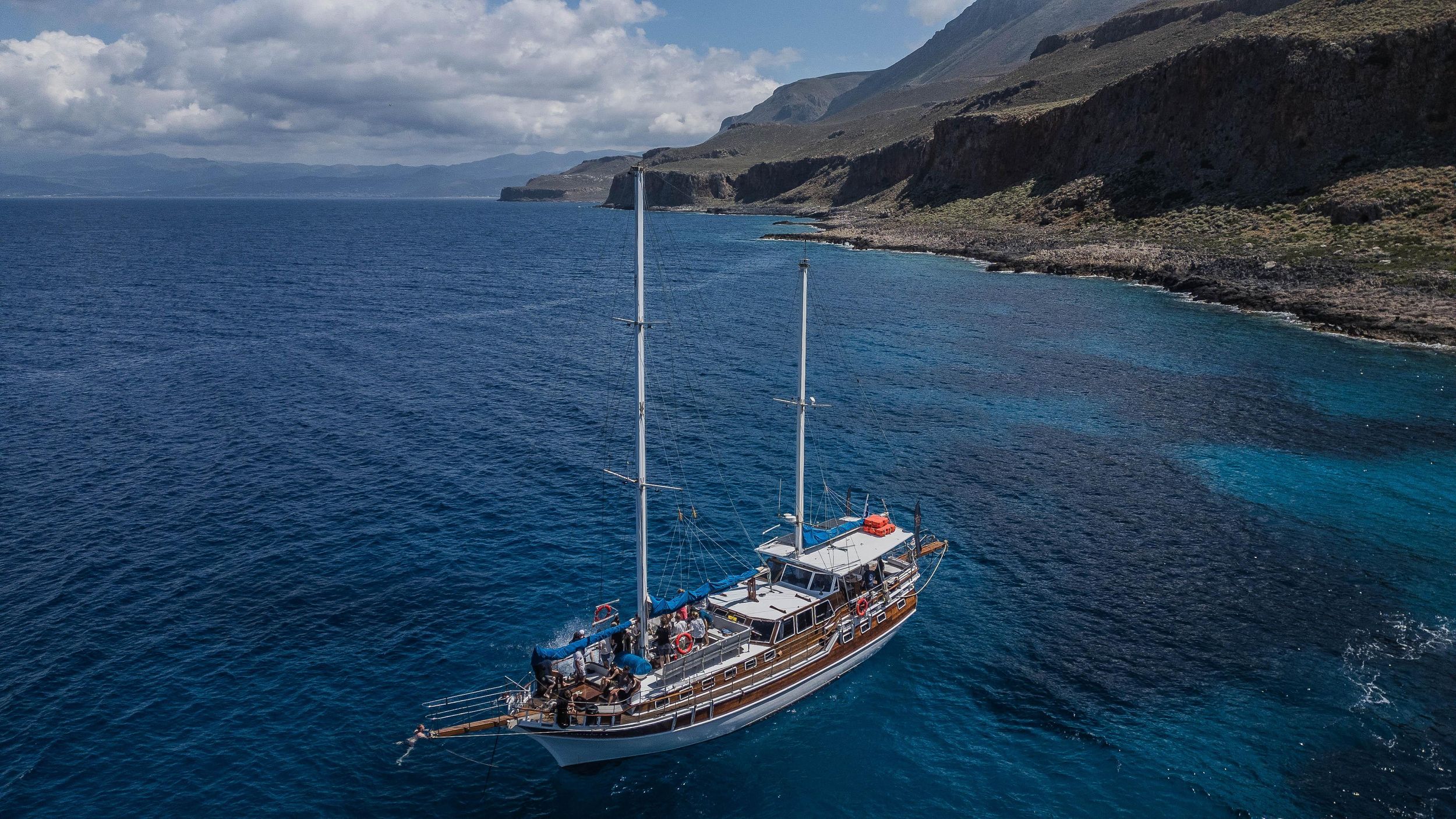 Chania: Gulet-Bootsfahrt nach Balos & Gramvousa mit Mittagessen