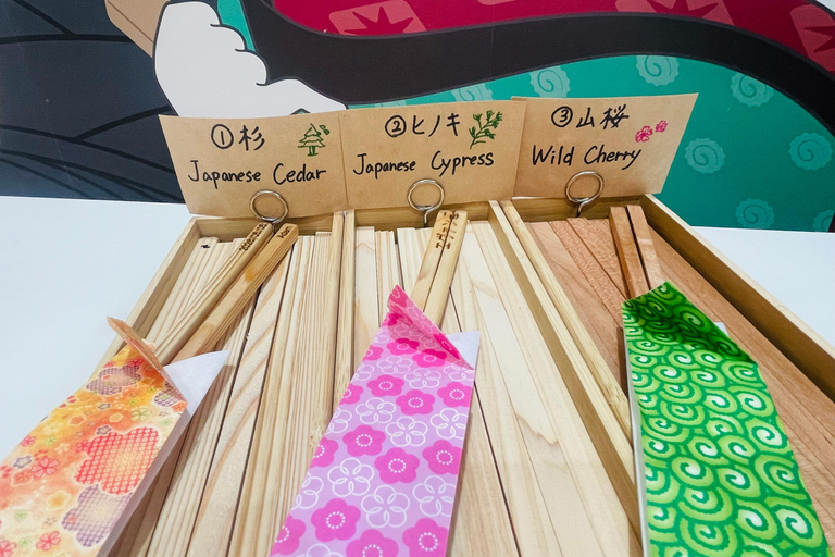 Osaka Castle Area Chopstick-Making Workshop with Souvenir