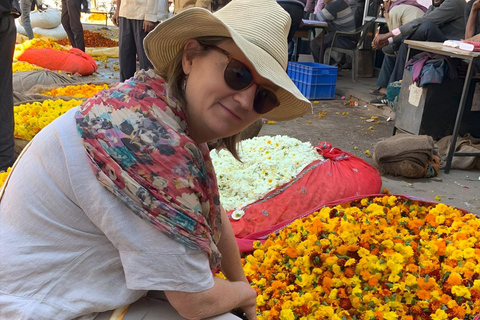 Jaipur : Marché aux fleurs, Fort d&#039;Amber, Temple des singes et visite de la villeVisite guidée sans guide