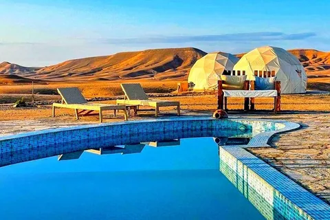 Marrakech: Agafay Desert Camp Lunch with Camel Ride and Pool