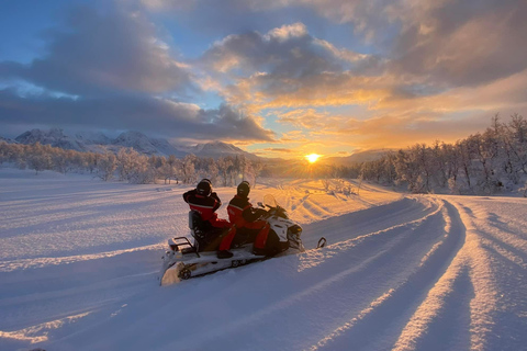 From Tromso: Eco Luxury Snowmobile Adventure to Lyngen Alps