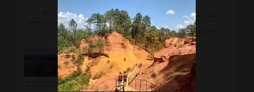 LUBERON : Gordes, Roussillon avec le sentier des Ocres et la Sorgue