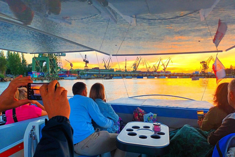 Gdańsk: Eko Rejs po Motławie o zachodzie słońca z Prosecco