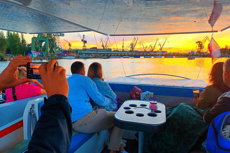 Gdańsk: Eko Rejs po Motławie o zachodzie słońca z Prosecco