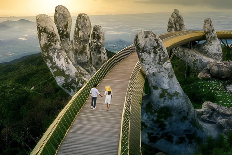 Hoi An: Golden Bridge, Lady Buddha och Marble Mountain Trip