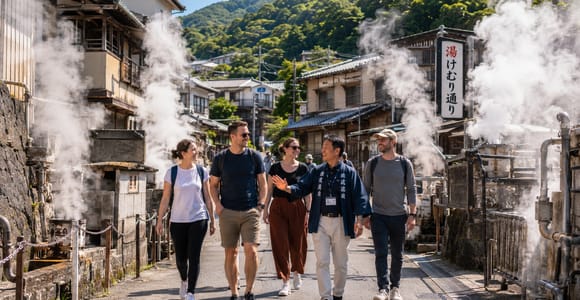 Beppu : les rues fumantes de Kannawa et le quartier des onsen à pied