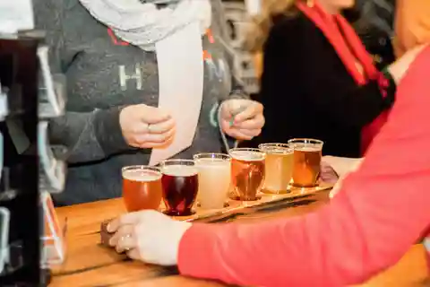 Gdansk, Polen Provning av polskt hantverksöl