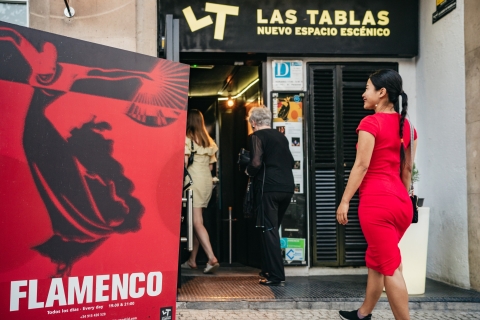 Madrid: flamencoshow in Tablao "Las Tablas"Madrid: flamencoshow in Tablao "Las Tablas" met drankje