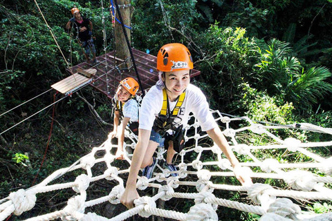 Phuket: Aventura de ATV e Zipline com transfer do hotel