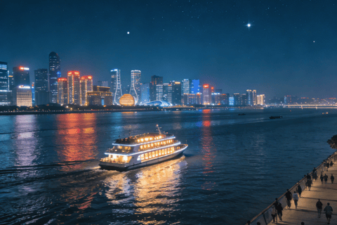 Hangzhou Qiantang River Night Cruise(Ticket) First Deck: Luxury Hall Seating