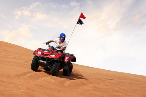 Dubai Desert Adventure: Red Dunes Guided Quad/Polaris &amp; BBQUltimate Desert Discovery