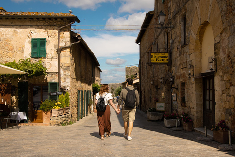 Florence: Monteriggioni & Val d'Orcia Optional Wine Tasting Classic Option in Portuguese