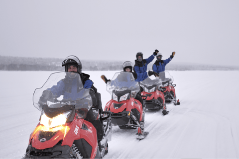 Levi: 3 Hour Snowmobile Safari Around Levi with Coffee Break