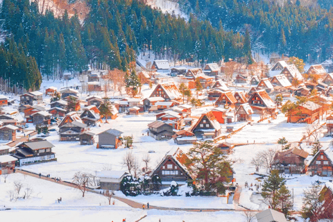 Desde Nagoya: excursión de un día a Shirakawa-go y Hida-TakayamaIncluye mirador. Salida de la estación de Nagoya a las 8:00.