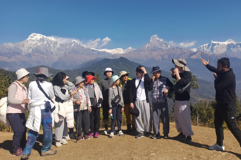 Da Kathmandu: Trekking facile di 5 giorni e tour della città di PokharaDa Kathmandu: 5 giorni di trekking facile e tour della città di Pokhara
