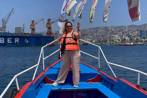 Santiago: Valparaíso + Boat + Viña del Mar + Tasting at Boutique Winery Santiago: Valparaíso + Boat + Viña del Mar + Tasting at Viña Boutique