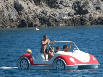 Santorini: Sail into Serenity with Our Pedal Boats