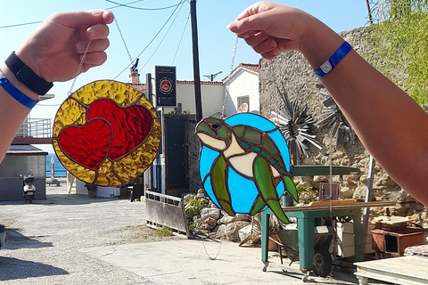 Rhodes: Stained glass workshop