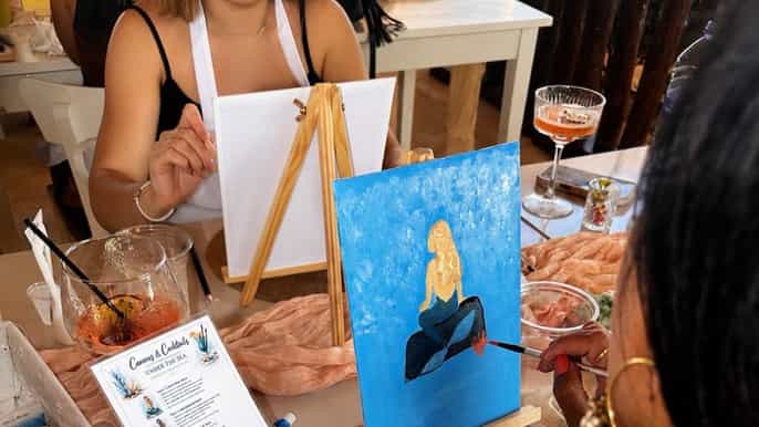 Ayia Napa: Sip and Paint Experience with Food and Drinks