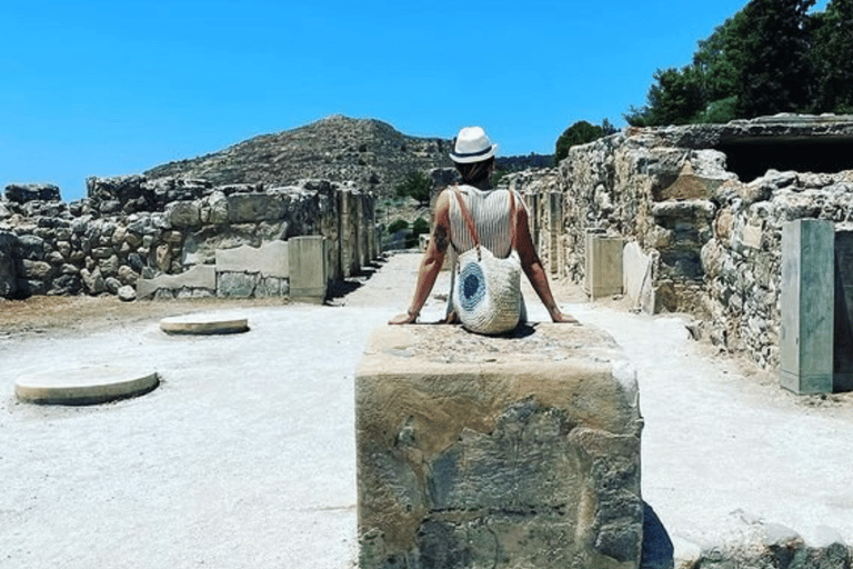 Desde Chania: tour privado en limusina a una bodega y la playa de MatalaLimusina 3 plazas Premium