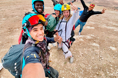 Fly over Aguergour: Extreme Tandem Paragliding with GoPro Sunset: Extreme Adrenaline Tandem Paragliding with GoPro