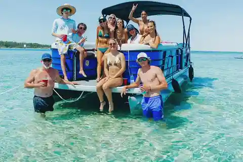 Full Day Pontoon Boat Rental- Okaloosa Island