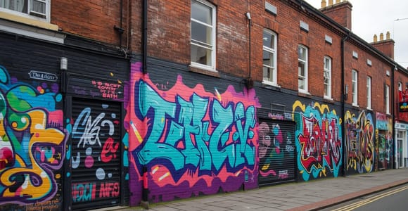 Belfast: Evening Street Art Tour with Local Artist