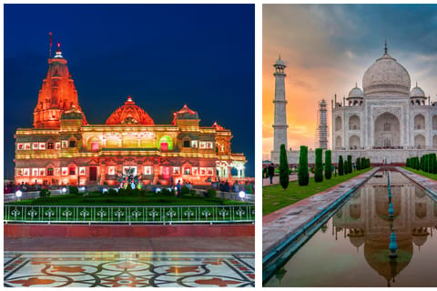 One Day Taj Mahal, Mathura & Vrindavan Trip From Delhi/Agra