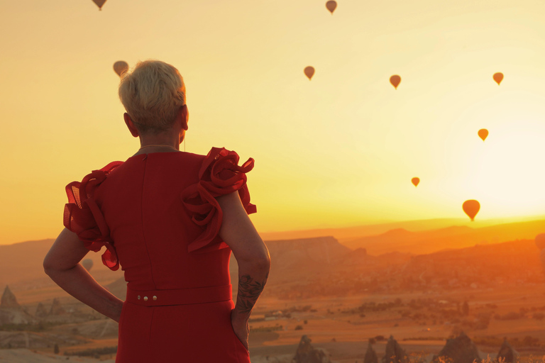 Visite de la zone photo de la Cappadoce en montgolfière