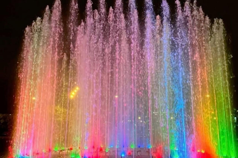 Delhi: Akshardham-tempeltour met magische watershowAkshardham-tempel licht- en watershow met spirituele tempels