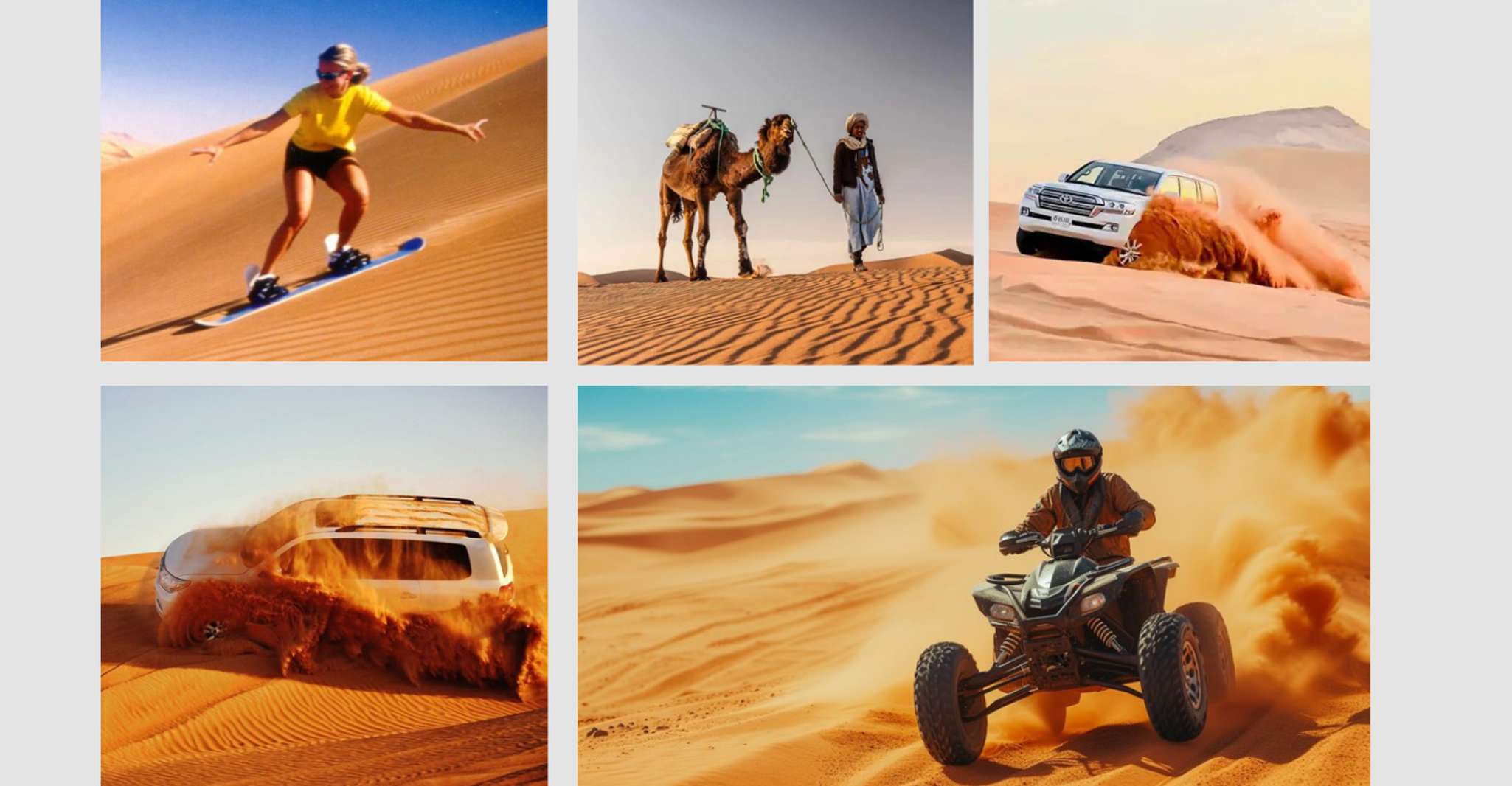 Doha: DesertSafari with Quad Bike, Camel Ride & Sandboarding photo 1
