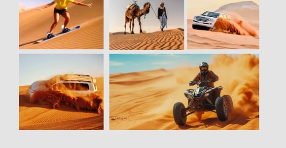 Doha: DesertSafari with Quad Bike, Camel Ride & Sandboarding