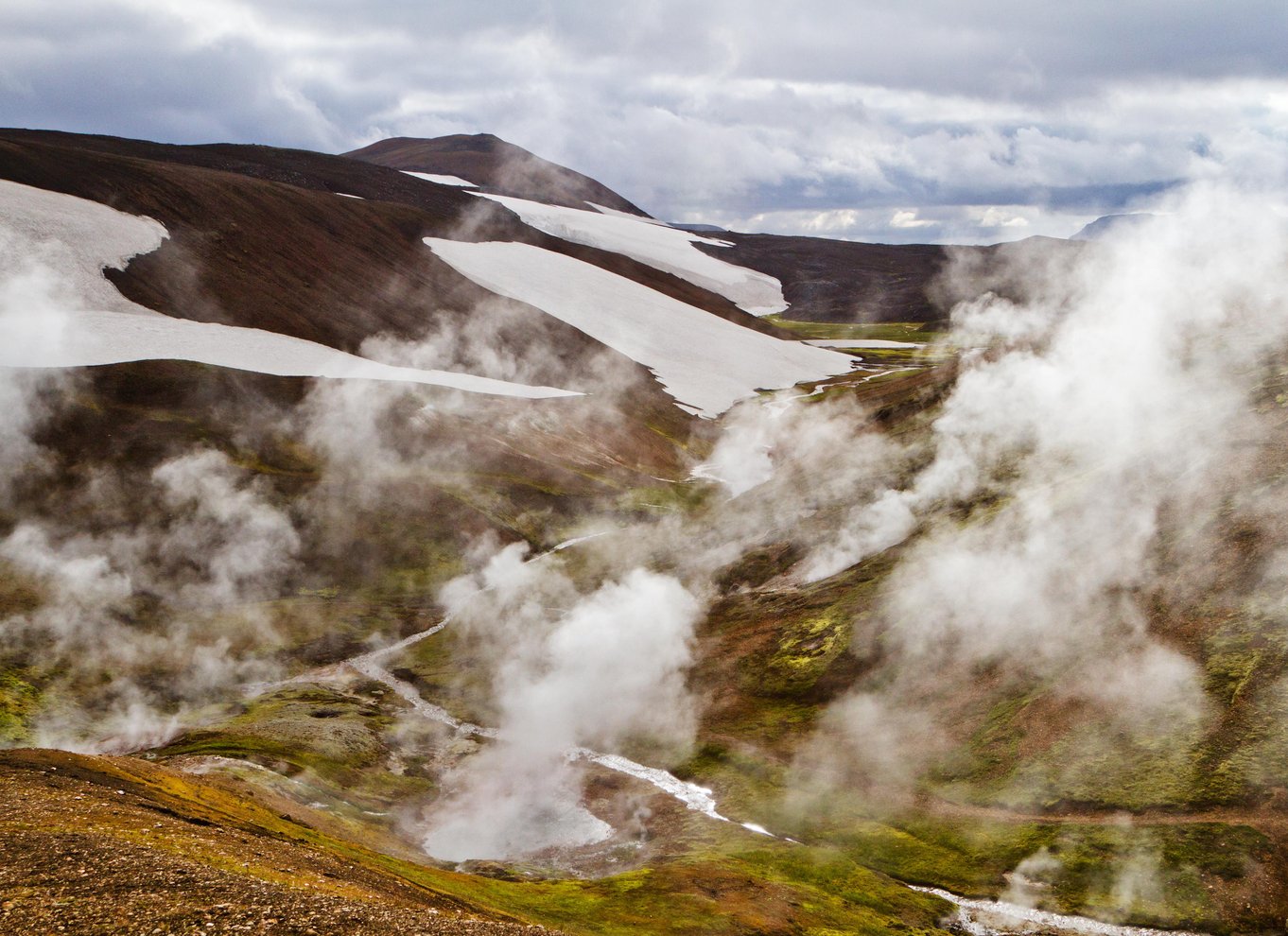 Reykjavik: Vandretur i højlandet ved Landmannalaugar og varme kilder