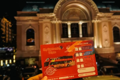 HCMC: Evening Night Lights Tour by Double-Decker Bus