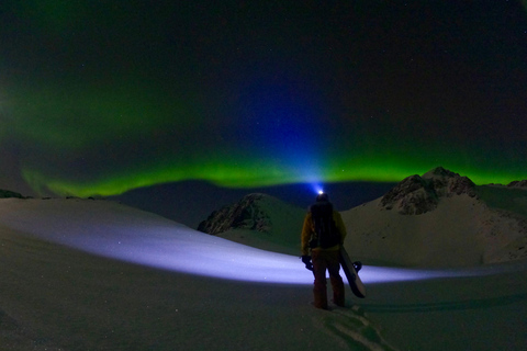 Senja: Northern Lights Snowshoe Hike with Guide & Snacks