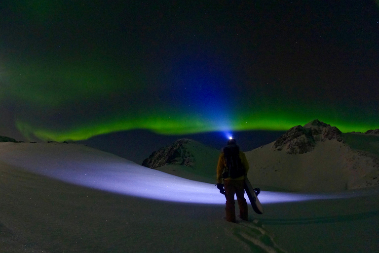 Senja: Northern Lights Snowshoe Hike with Guide & Snacks