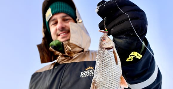 Rovaniemi: Guided Ice Fishing Experience & Karelian Pastries