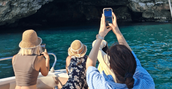 From Monopoli: Boat Tour to the Caves of Polignano a Mare
