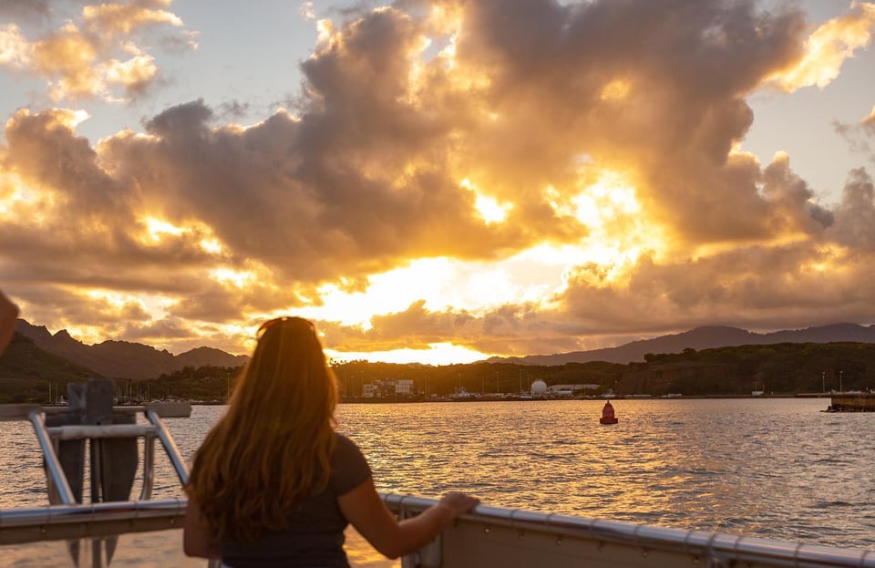 Kauai: Crucero en catamarán al atardecer