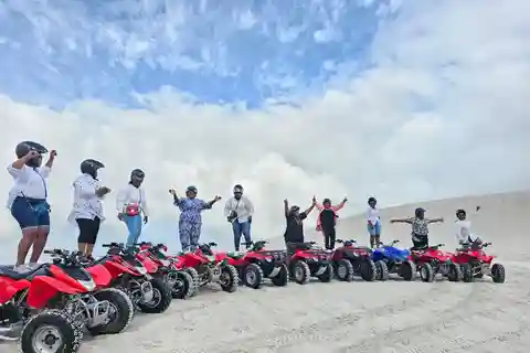 Quad Dunes de sable au Cap