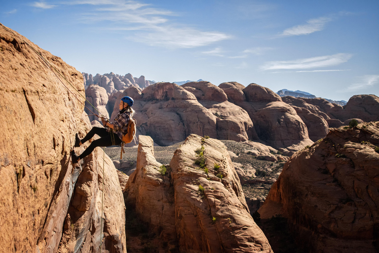 Moab: Bow and Arrow Canyon Excursie bergbeklimmen