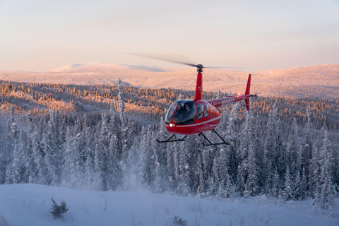 Reindeer and Heli Flightseeing Day Trip with Lunch