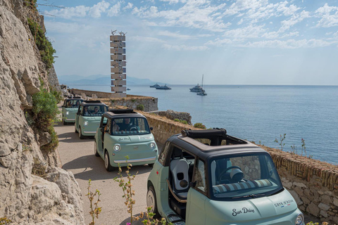 Antibes: Tour in a 100% electric Fiat Topolino 1-hour Discovery Tour in a Fiat Topolino