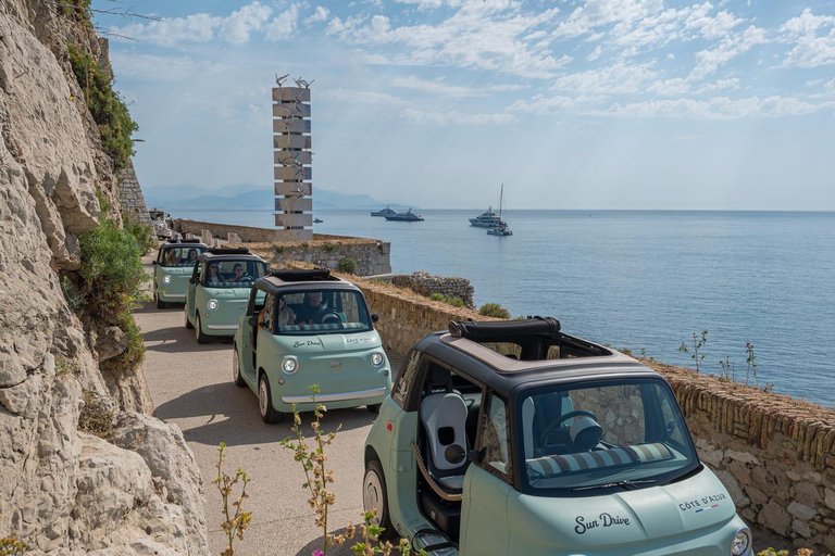 Antibes: Tour in a 100% electric Fiat Topolino 1-hour Discovery Tour in a Fiat Topolino