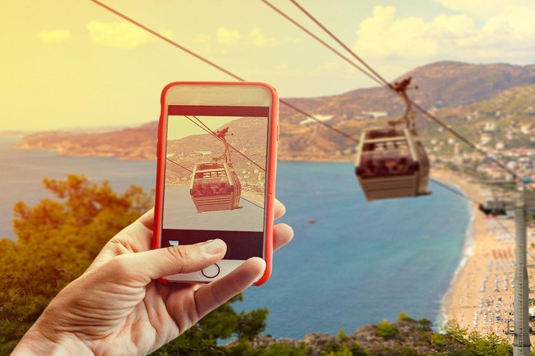 Alanya : Tour de ville avec téléphérique et visite de la grotte de Damlatas