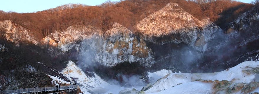 Sapporo : excursion au lac Toya, à la ferme et à la vallée de l'enfer de Noboribetsu