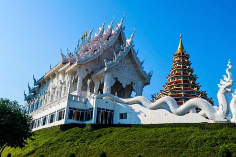 Chiang Mai: Weiße, blaue und große Buddha-Tempel in Chiang Rai