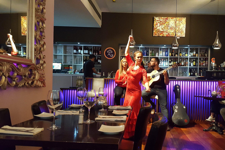 Malaga: Authentic Flamenco dinner show at Vino Mio