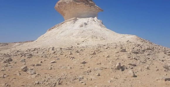 West Qatar from Doha: Richard Serra, Camel Race Track and Mushroom Rock